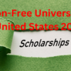 Tuition-Free Universities in the United States 2024/25